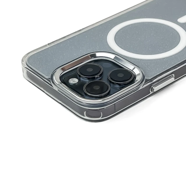 Чехол Hurtel Glitter Case для iPhone 16 Pro Max White with MagSafe (Magsafe Glitter Case MagSafe for iPhone 16 Pro Max White)