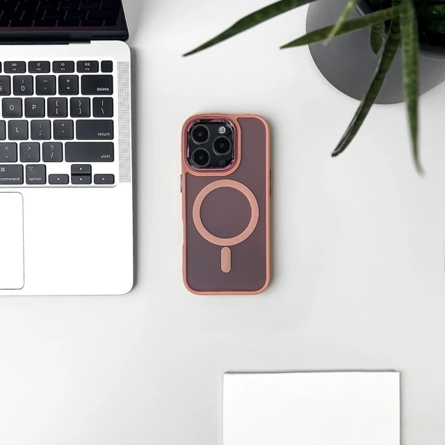 Чохол Hurtel Glitter Case для iPhone 16 Pro Max Pink with MagSafe (Magsafe Glitter Case MagSafe for iPhone 16 Pro Max Pink)