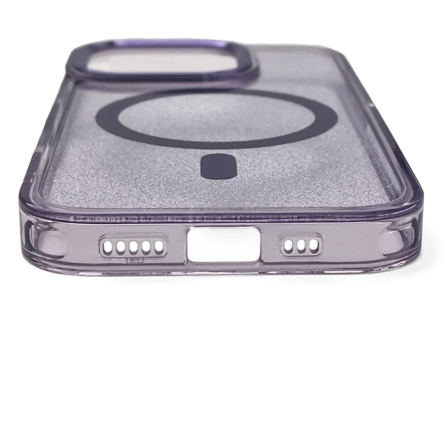 Чехол Hurtel Glitter Case для iPhone 16 Pro Purple with MagSafe (Magsafe Glitter Case MagSafe for iPhone 16 Pro Purple)