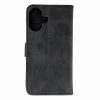 Чохол Hurtel Leather Book Case для iPhone 16 Чорний (Leather Book Case for iPhone 16 Black)