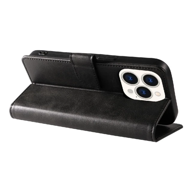 Чохол Hurtel Leather Book Case для iPhone 16 Чорний (Leather Book Case for iPhone 16 Black)