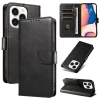 Чохол Hurtel Leather Book Case для iPhone 16 Pro Max Чорний (Leather Book Case for iPhone 16 Pro Max Black)