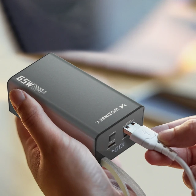 Портативний зарядний пристрій Wozinsky 65W 30000mAh Black (WK65Y+S)