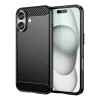 Чехол Hurtel Carbon Case для iPhone 16 Black (Carbon case iPhone 16 black)