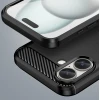 Чохол Hurtel Carbon Case для iPhone 16 Plus Чорний (Carbon case iPhone 16 Plus black)