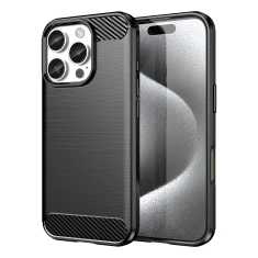 Чохол Hurtel Carbon Case для iPhone 16 Pro Black (Carbon case iPhone 16 Pro black)