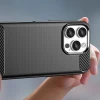 Чохол Hurtel Carbon Case для iPhone 16 Pro Black (Carbon case iPhone 16 Pro black)