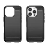 Чохол Hurtel Carbon Case для iPhone 16 Pro Max Чорний (Carbon case iPhone 16 Pro Max black)