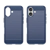 Чохол Hurtel Carbon Case для iPhone 16 Plus Синій (Carbon case iPhone 16 Plus blue)