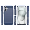 Чохол Hurtel Carbon Case для iPhone 16 Plus Синій (Carbon case iPhone 16 Plus blue)