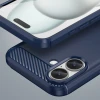 Чохол Hurtel Carbon Case для iPhone 16 Plus Синій (Carbon case iPhone 16 Plus blue)