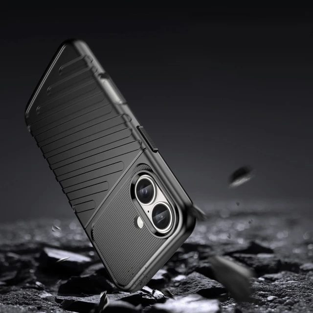 Чехол Hurtel Thunder Case для iPhone 16 Plus Черный (Thunder case iPhone 16 Plus black)