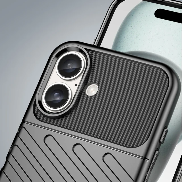 Чехол Hurtel Thunder Case для iPhone 16 Plus Черный (Thunder case iPhone 16 Plus black)