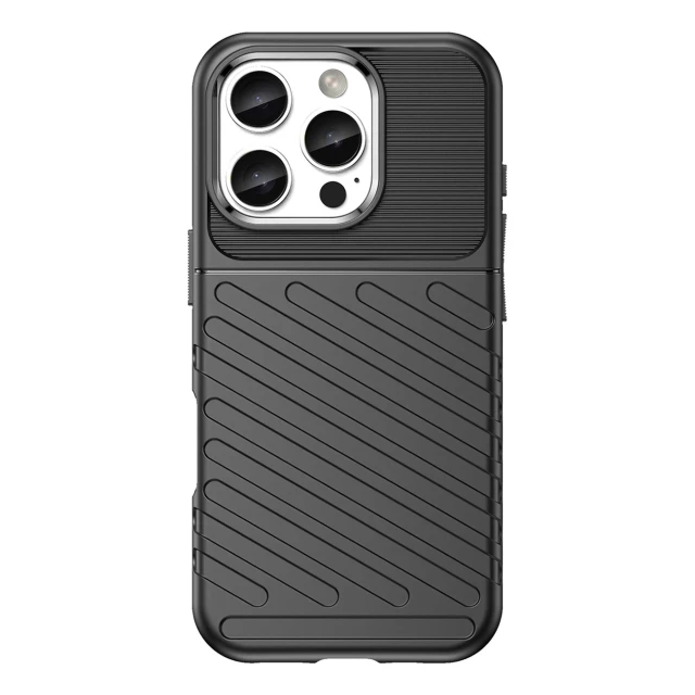 Чехол Hurtel Thunder Case для iPhone 16 Pro Black (Thunder case iPhone 16 Pro black)