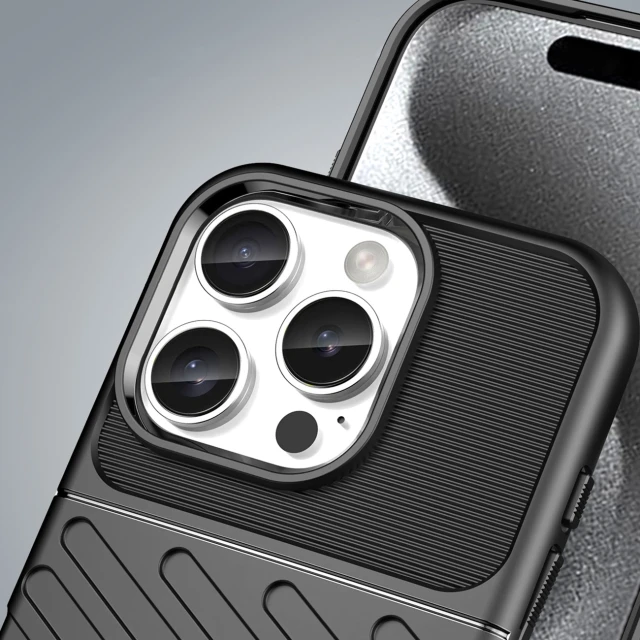 Чехол Hurtel Thunder Case для iPhone 16 Pro Black (Thunder case iPhone 16 Pro black)