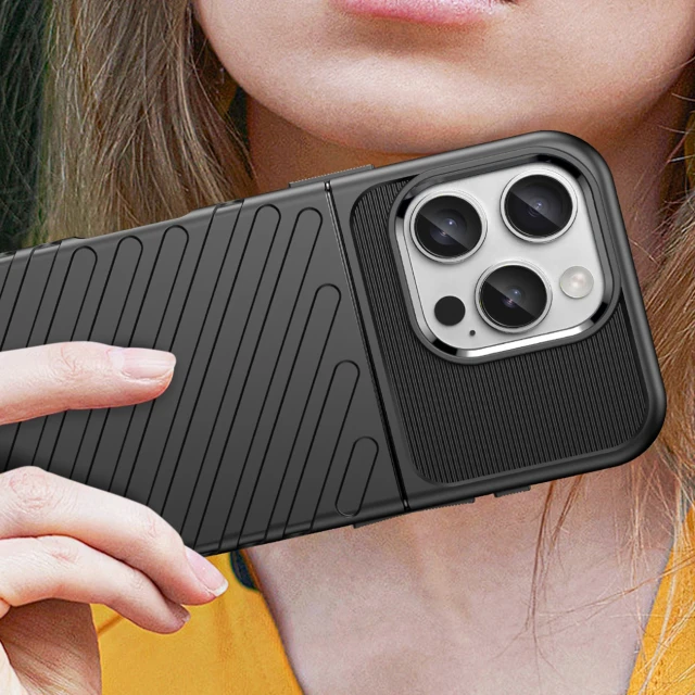 Чохол Hurtel Thunder Case для iPhone 16 Pro Max Чорний (Thunder case iPhone 16 Pro Max black)