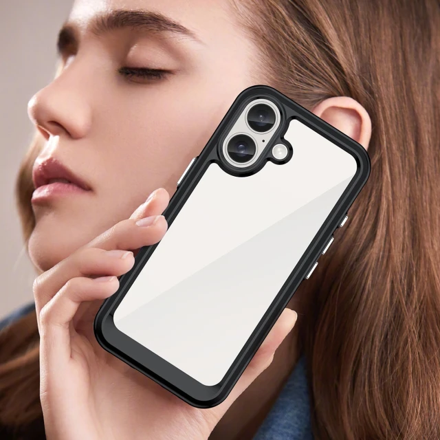 Чехол Hurtel Outer Space Case для iPhone 16 Plus Черный (Outer Space Case iPhone 16 Plus black)