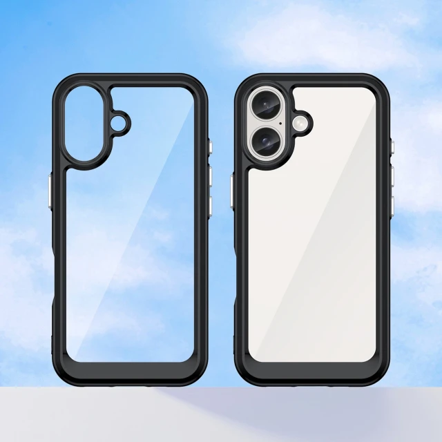 Чехол Hurtel Outer Space Case для iPhone 16 Plus Черный (Outer Space Case iPhone 16 Plus black)