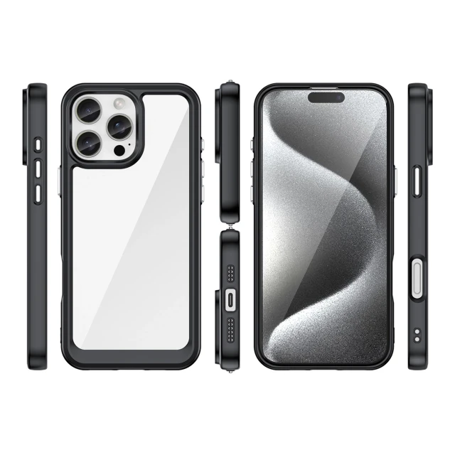 Чохол Hurtel Outer Space Case для iPhone 16 Pro Black (Outer Space Case iPhone 16 Pro black)