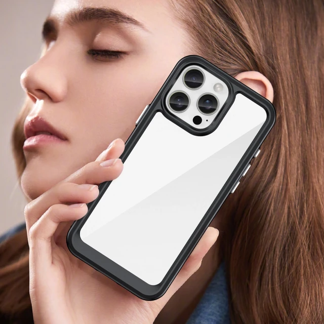 Чохол Hurtel Outer Space Case для iPhone 16 Pro Black (Outer Space Case iPhone 16 Pro black)