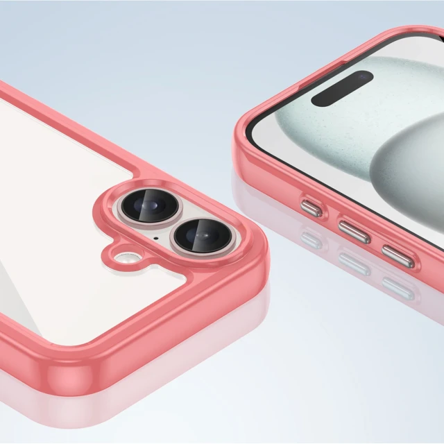 Чехол Hurtel Outer Space Case для iPhone 16 Plus Красный (Outer Space Case iPhone 16 Plus red)