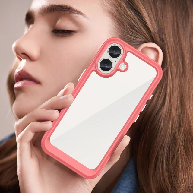 Чехол Hurtel Outer Space Case для iPhone 16 Plus Красный (Outer Space Case iPhone 16 Plus red)