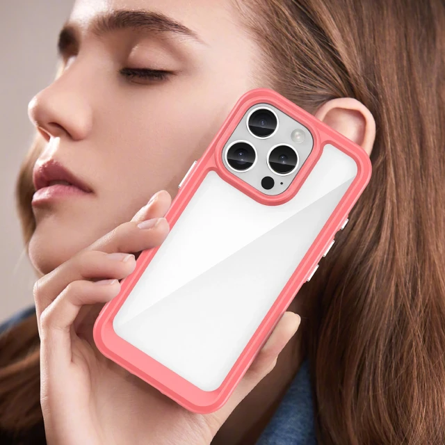 Чехол Hurtel Outer Space Case для iPhone 16 Pro Red (Outer Space Case iPhone 16 Pro red)