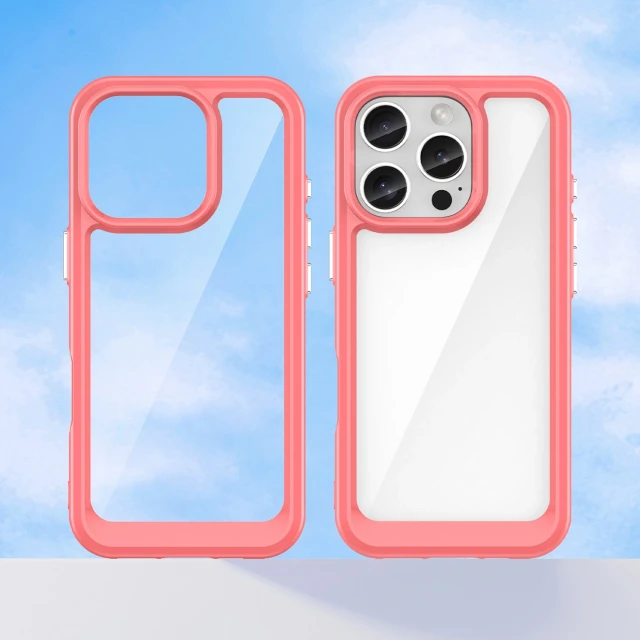 Чехол Hurtel Outer Space Case для iPhone 16 Pro Max Красный (Outer Space Case iPhone 16 Pro max red)