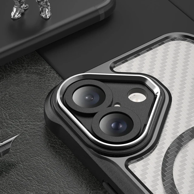 Чехол Hurtel Leading Series для iPhone 16 Black with MagSafe (Leading series MagSafe Iphone 16 black)