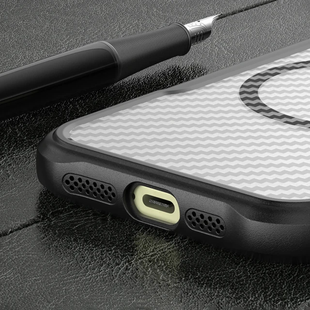 Чохол Hurtel Leading Series для iPhone 16 Pro Black with MagSafe (Leading series MagSafe Iphone 16 Pro black)