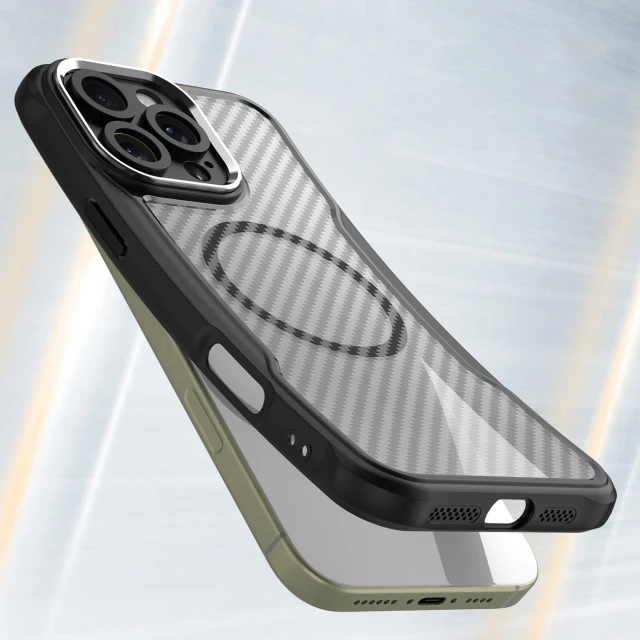 Чохол Hurtel Leading Series для iPhone 16 Pro Max Чорний with MagSafe (Leading series MagSafe Iphone 16 Pro Max black)