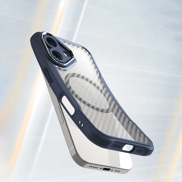 Чохол Hurtel Leading Series для iPhone 16 Plus Синій with MagSafe (Leading series MagSafe Iphone 16 Plus blue)
