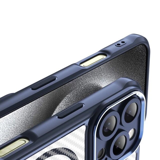 Чехол Hurtel Leading Series для iPhone 16 Pro Max Синий with MagSafe (Leading series MagSafe Iphone 16 Pro Max blue)