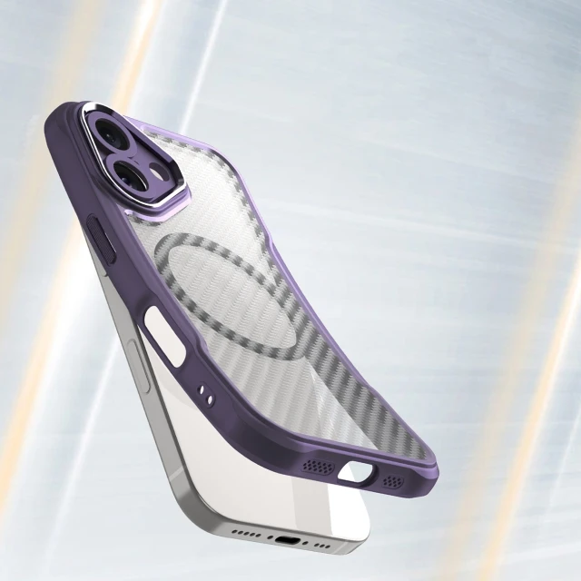 Чохол Hurtel Leading Series для iPhone 16 Фіолетовий with MagSafe (Leading series MagSafe Iphone 16 purple)