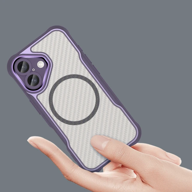 Чохол Hurtel Leading Series для iPhone 16 Фіолетовий with MagSafe (Leading series MagSafe Iphone 16 purple)