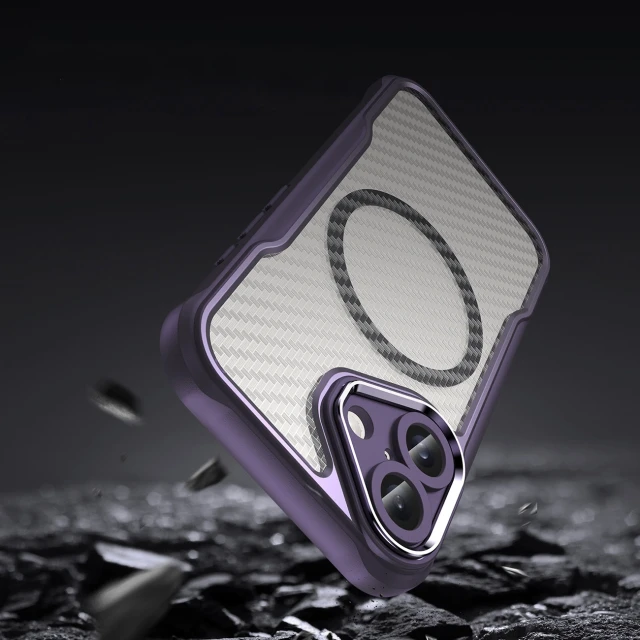 Чохол Hurtel Leading Series для iPhone 16 Фіолетовий with MagSafe (Leading series MagSafe Iphone 16 purple)