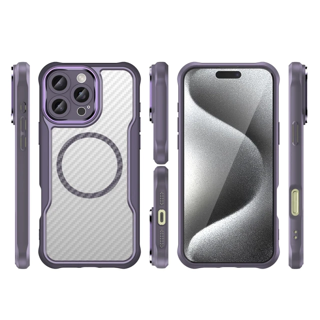 Чохол Hurtel Leading Series для iPhone 16 Pro Max Фіолетовий with MagSafe (Leading series MagSafe Iphone 16 Pro Max purple)