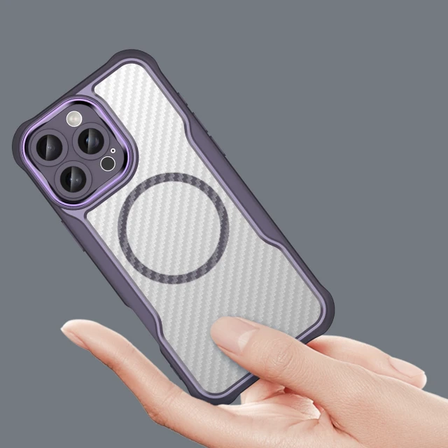 Чохол Hurtel Leading Series для iPhone 16 Pro Max Фіолетовий with MagSafe (Leading series MagSafe Iphone 16 Pro Max purple)
