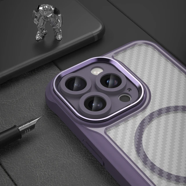Чохол Hurtel Leading Series для iPhone 16 Pro Max Фіолетовий with MagSafe (Leading series MagSafe Iphone 16 Pro Max purple)