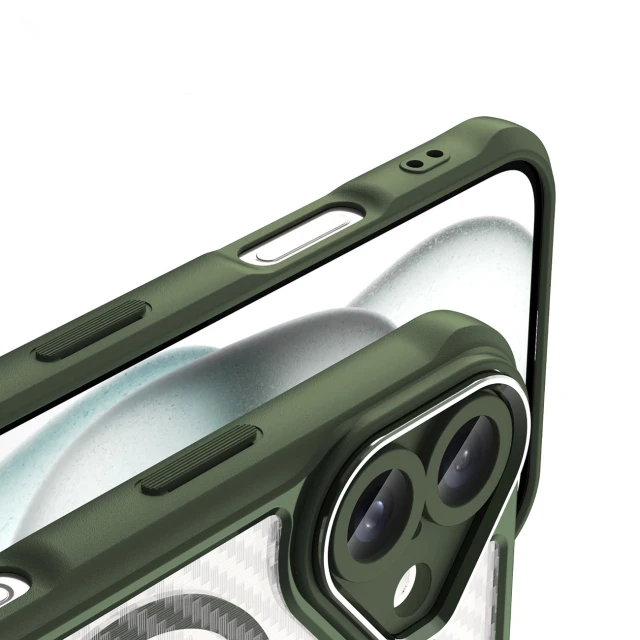 Чехол Hurtel Leading Series для iPhone 16 Зеленый with MagSafe (Leading series MagSafe Iphone 16 green)