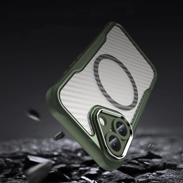 Чехол Hurtel Leading Series для iPhone 16 Зеленый with MagSafe (Leading series MagSafe Iphone 16 green)
