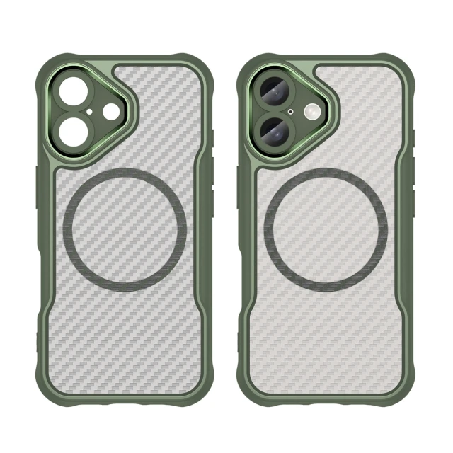 Чохол Hurtel Leading Series для iPhone 16 Plus Зелений with MagSafe (Leading series MagSafe Iphone 16 Plus green)