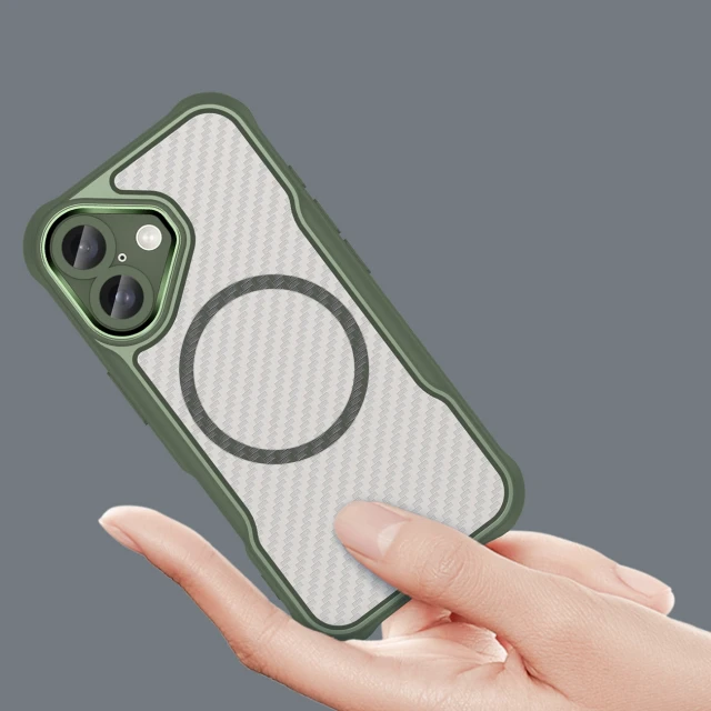 Чохол Hurtel Leading Series для iPhone 16 Plus Зелений with MagSafe (Leading series MagSafe Iphone 16 Plus green)