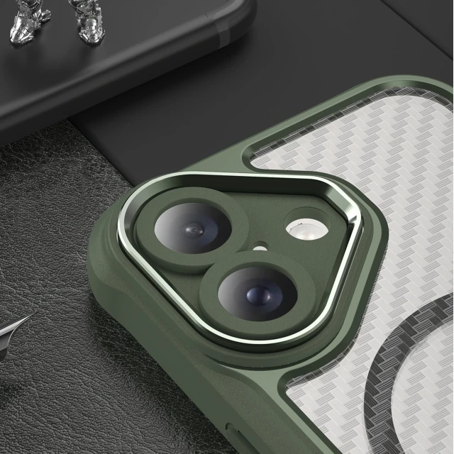 Чохол Hurtel Leading Series для iPhone 16 Plus Зелений with MagSafe (Leading series MagSafe Iphone 16 Plus green)