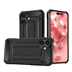 Чохол Hurtel Hybrid Armor для iPhone 16 Plus Чорний (Hybrid Armor iPhone 16 Plus black)