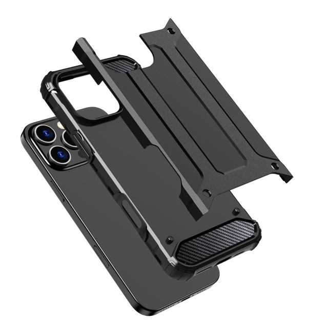 Чохол Hurtel Hybrid Armor для iPhone 16 Pro Чорний (Hybrid Armor iPhone 16 Pro black)