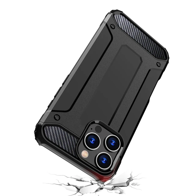 Чохол Hurtel Hybrid Armor для iPhone 16 Pro Чорний (Hybrid Armor iPhone 16 Pro black)