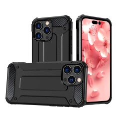 Чохол Hurtel Hybrid Armor для iPhone 16 Pro Max чорний (Hybrid Armor iPhone 16 Pro Max black)