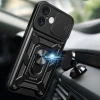 Чохол Hurtel Hybrid Armor Camshield для iPhone 16 Чорний with MagSafe (Hybrid Armor Camshield iPhone 16 black)