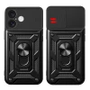 Чохол Hurtel Hybrid Armor Camshield для iPhone 16 Чорний with MagSafe (Hybrid Armor Camshield iPhone 16 black)